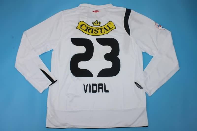 AAA(Thailand) Colo Colo 2006 Home Long Sleeve Retro Soccer Jersey