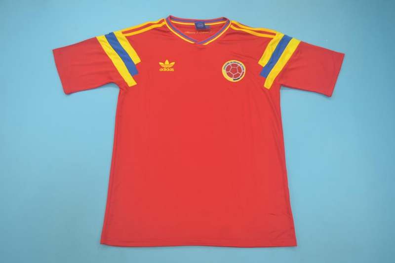 AAA(Thailand) Colombia 1990 Away Retro Soccer Jersey