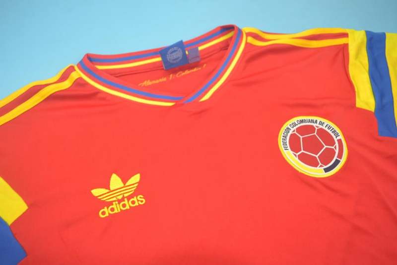 AAA(Thailand) Colombia 1990 Away Retro Soccer Jersey