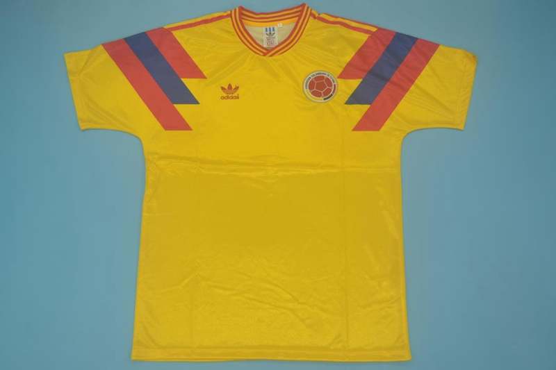 AAA(Thailand) Colombia 1990 Home Retro Soccer Jersey