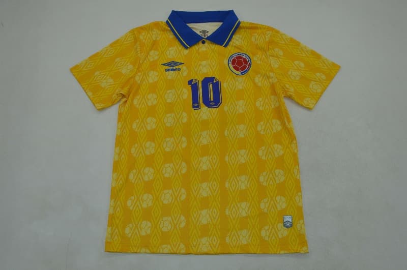AAA(Thailand) Colombia 1993 Home Retro Soccer Jersey