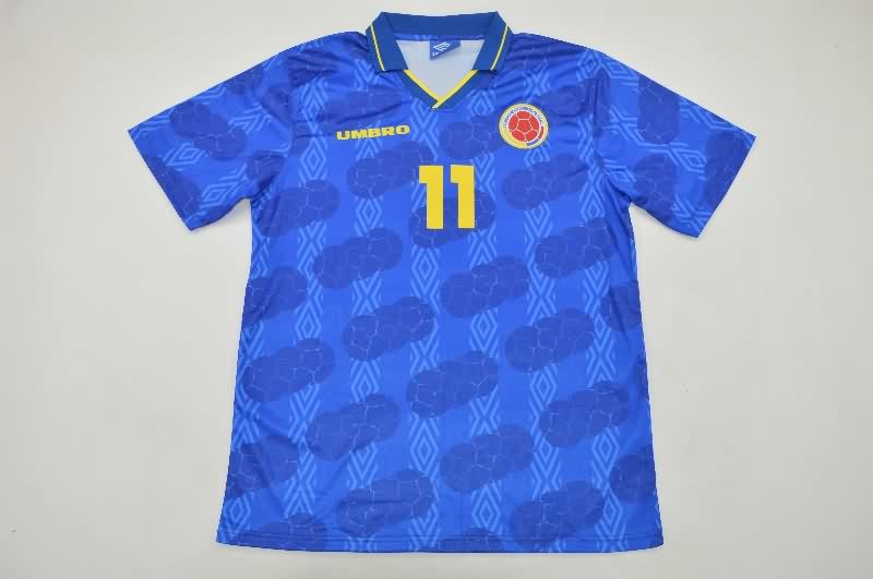 AAA(Thailand) Colombia 1994 Away Retro Soccer Jersey