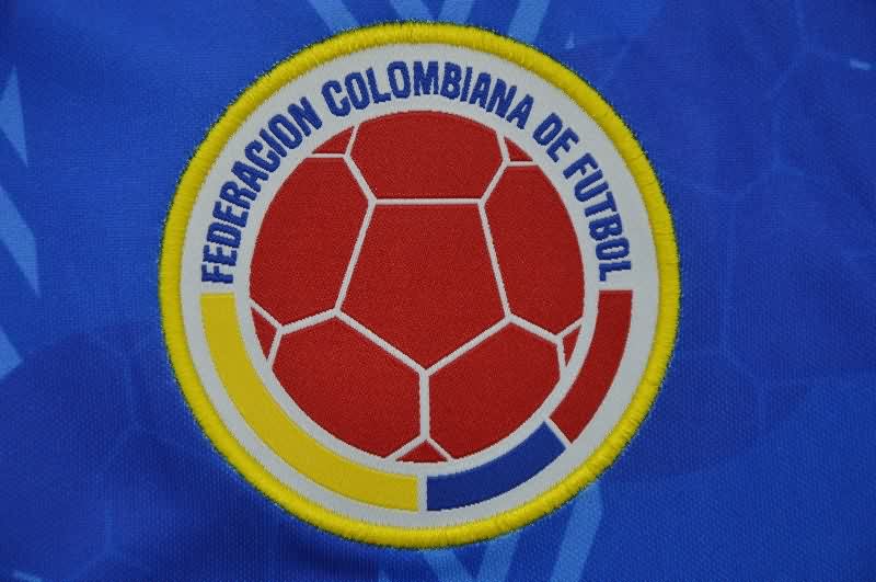 AAA(Thailand) Colombia 1994 Away Long Sleeve Retro Soccer Jersey