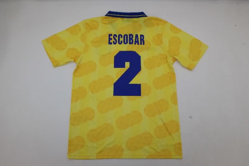 AAA(Thailand) Colombia 1994 Home Retro Soccer Jersey