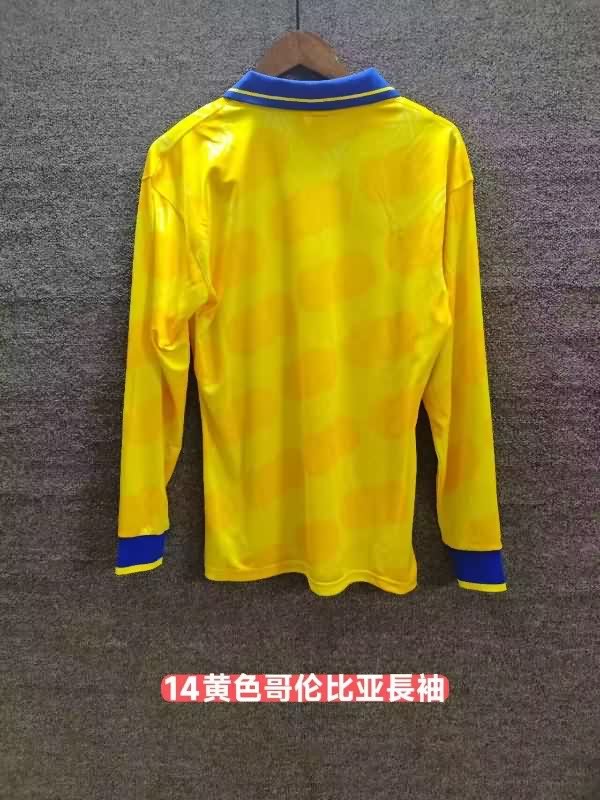 AAA(Thailand) Colombia 1994 Home Long Sleeve Retro Soccer Jersey