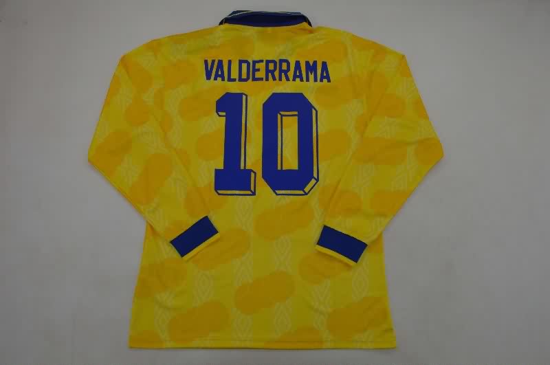 AAA(Thailand) Colombia 1994 Home Long Sleeve Retro Soccer Jersey