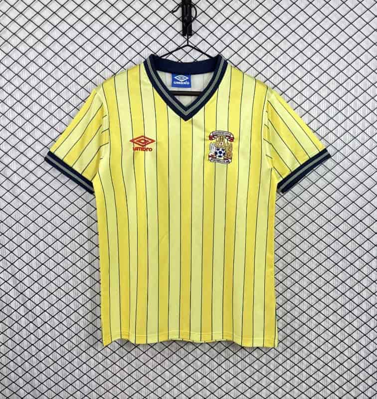AAA(Thailand) Coventry City 1983/86 Away Retro Soccer Jersey AAA(Thailand) Coventry City 1983/86 Away Retro Soccer Jersey