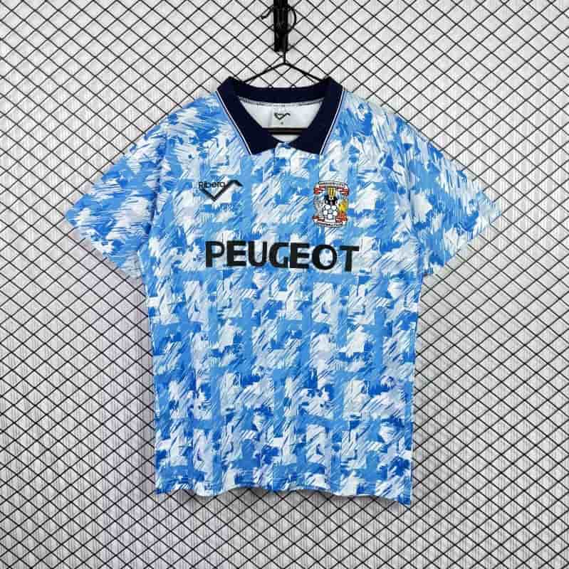 AAA(Thailand) Coventry City 1992/93 Home Retro Soccer Jersey AAA(Thailand) Coventry City 1992/93 Home Retro Soccer Jersey
