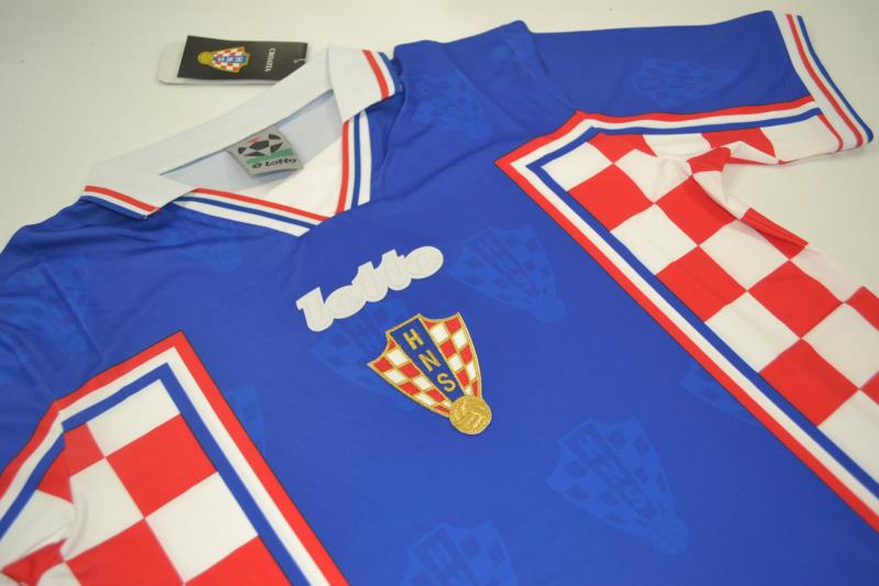 AAA(Thailand) Croatia 1998 Away Retro Soccer Jersey