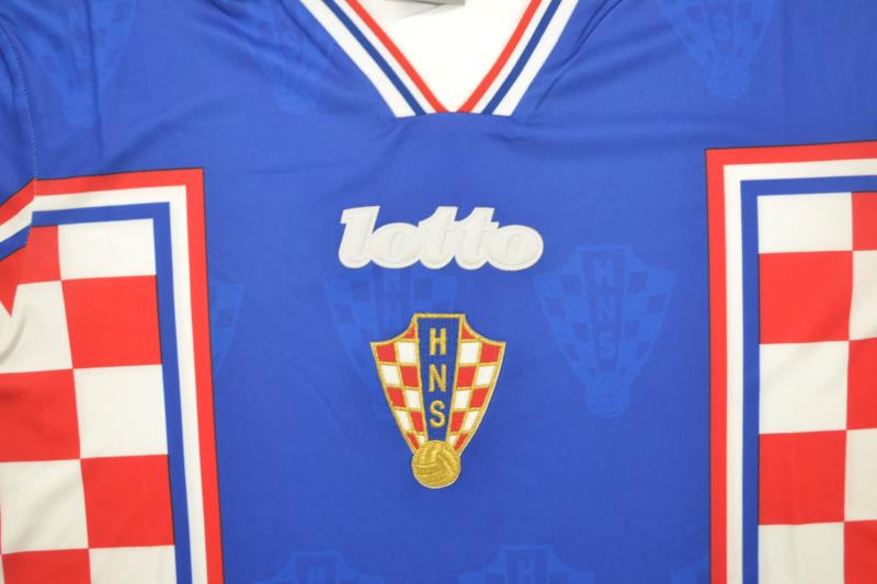 AAA(Thailand) Croatia 1998 Away Retro Soccer Jersey