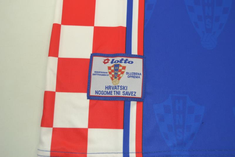 AAA(Thailand) Croatia 1998 Away Retro Soccer Jersey