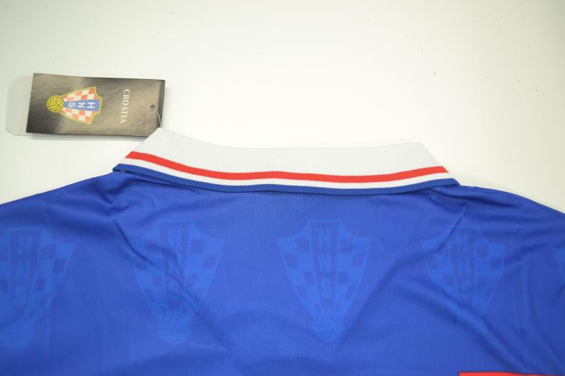 AAA(Thailand) Croatia 1998 Away Retro Soccer Jersey