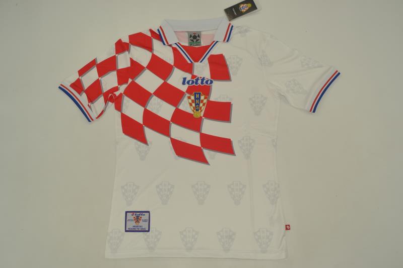 AAA(Thailand) Croatia 1998 Home Retro Soccer Jersey