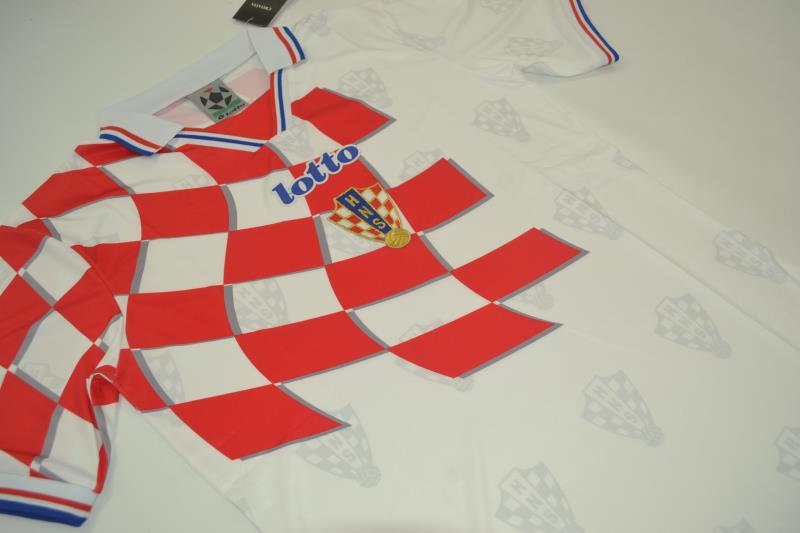 AAA(Thailand) Croatia 1998 Home Retro Soccer Jersey