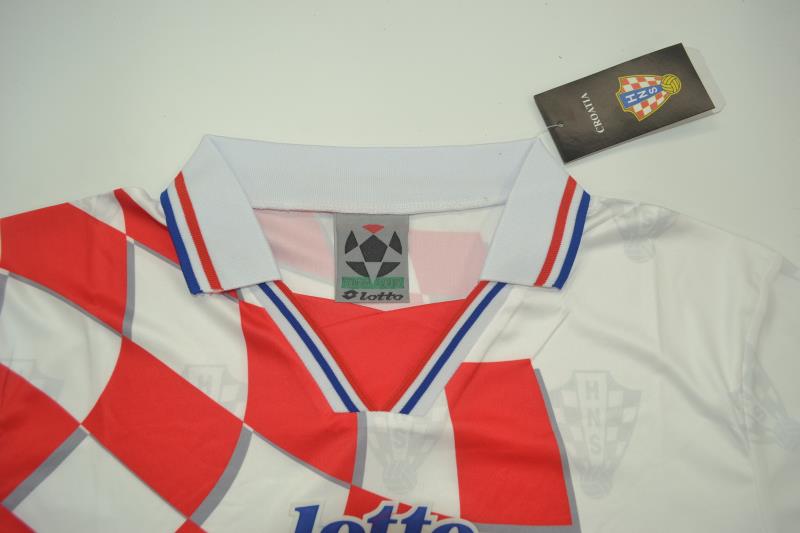 AAA(Thailand) Croatia 1998 Home Retro Soccer Jersey