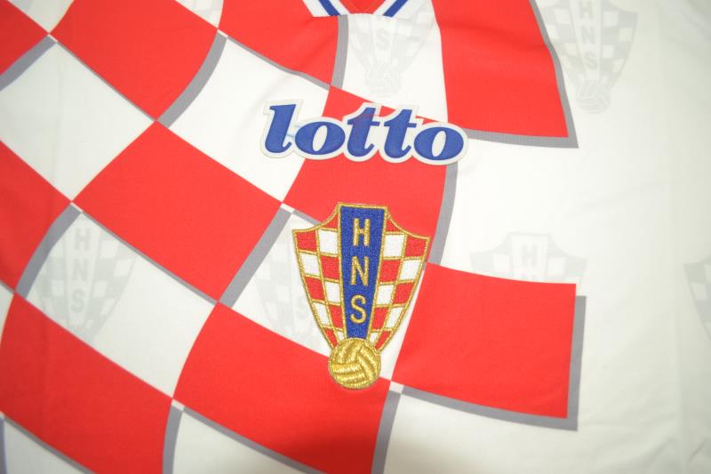 AAA(Thailand) Croatia 1998 Home Retro Soccer Jersey