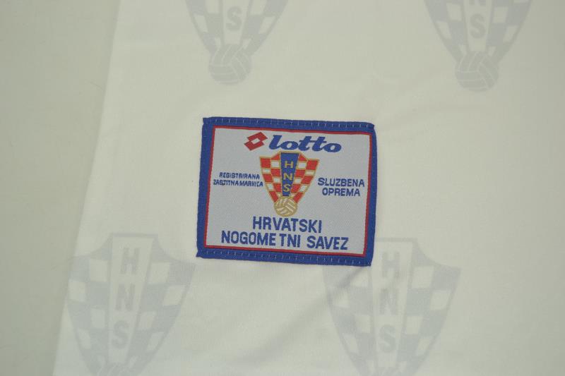 AAA(Thailand) Croatia 1998 Home Retro Soccer Jersey