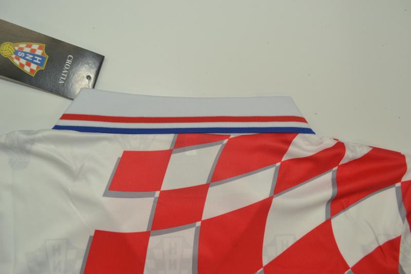 AAA(Thailand) Croatia 1998 Home Retro Soccer Jersey