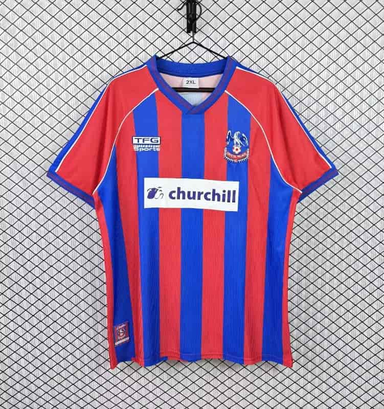 AAA(Thailand) Crystal Palace 1999/00 Home Retro Soccer Jersey AAA(Thailand) Crystal Palace 1999/00 Home Retro Soccer Jersey