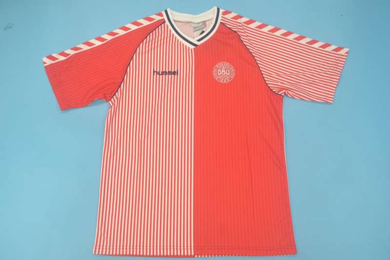 AAA(Thailand) Denmark 1986 Home Retro Soccer Jersey