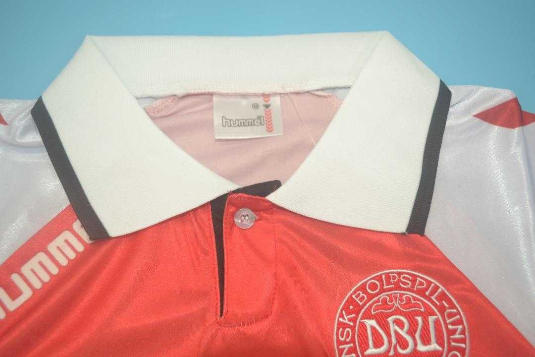 AAA(Thailand) Denmark 1992 Home Retro Soccer Jersey