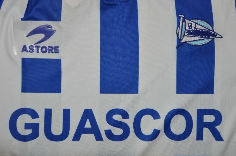 AAA(Thailand) Deportivo Alaves 1998/99 Home Retro Long Sleeve Soccer Jersey