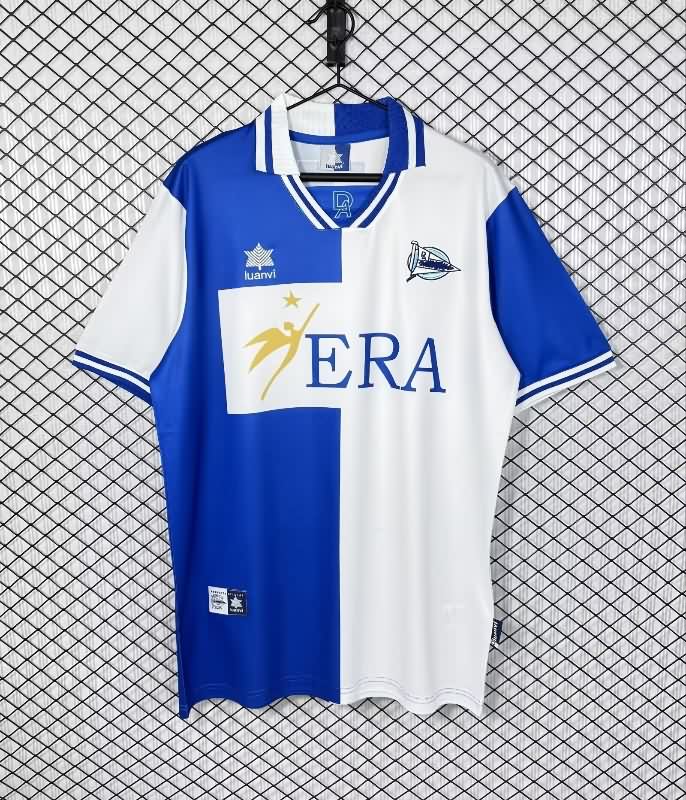 AAA(Thailand) Deportivo Alaves 1999/00 Home Retro Soccer Jersey AAA(Thailand) Deportivo Alaves 1999/00 Home Retro Soccer Jersey