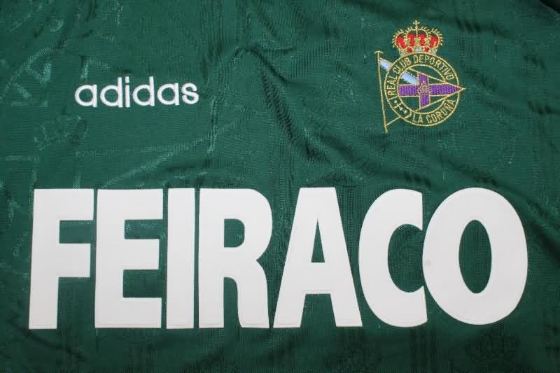 AAA(Thailand) Deportivo La Coruna 1999/00 Away Long Sleeve Retro Soccer Jersey