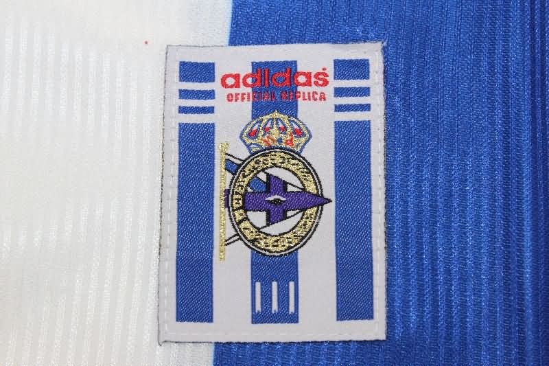 AAA(Thailand) Deportivo La Coruna 1999/00 Home Long Sleeve Retro Soccer Jersey