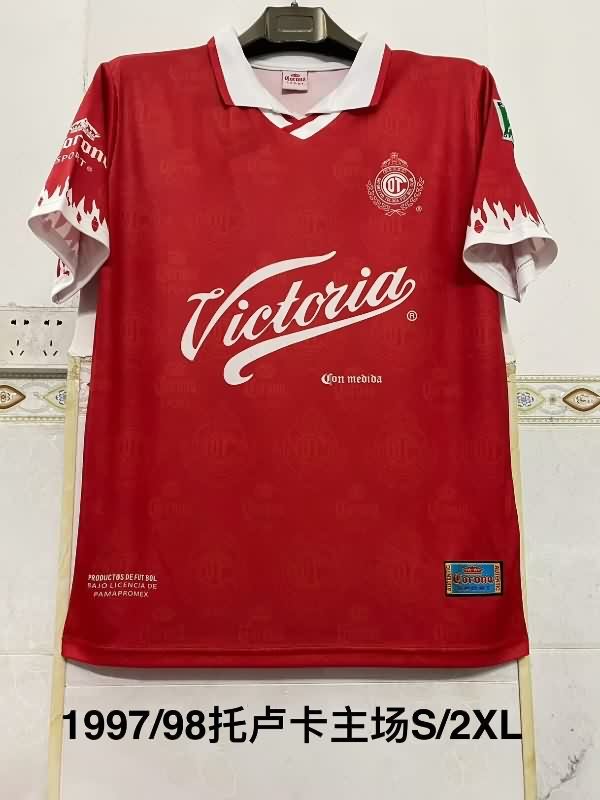 AAA(Thailand) Deportivo Toluca 1997/98 Home Retro Soccer Jersey AAA(Thailand) Deportivo Toluca 1997/98 Home Retro Soccer Jersey