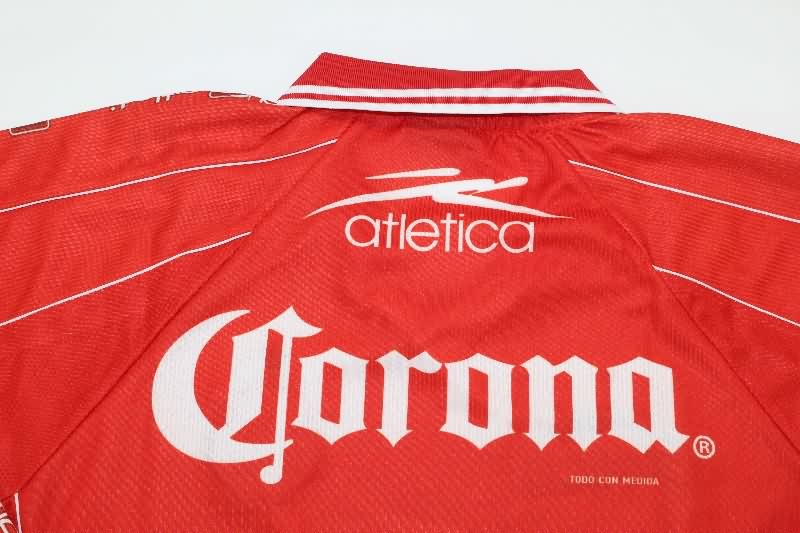 AAA(Thailand) Deportivo Toluca 1999/00 Home Retro Long Sleeve Soccer Jersey