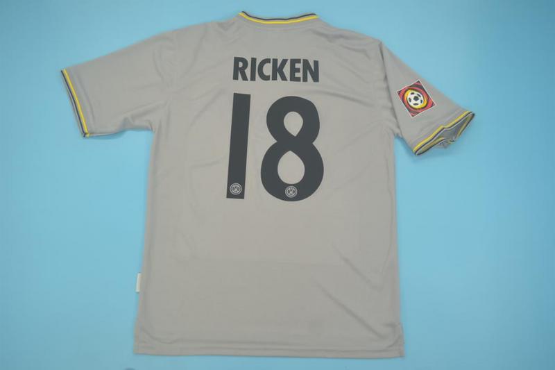 AAA(Thailand) Dortmund 2000/01 Away Retro Soccer Jersey