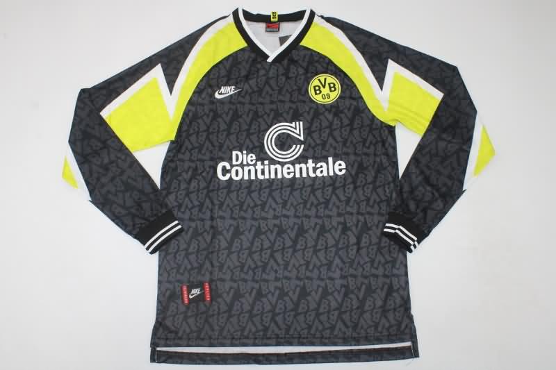 AAA(Thailand) Dortmund 1995/96 Away Long Sleeve Retro Soccer Jersey