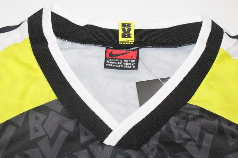 AAA(Thailand) Dortmund 1995/96 Away Long Sleeve Retro Soccer Jersey