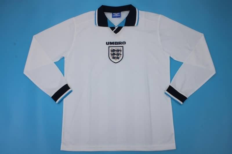 AAA(Thailand) England 1996 Home Long Sleeve Retro Soccer Jersey