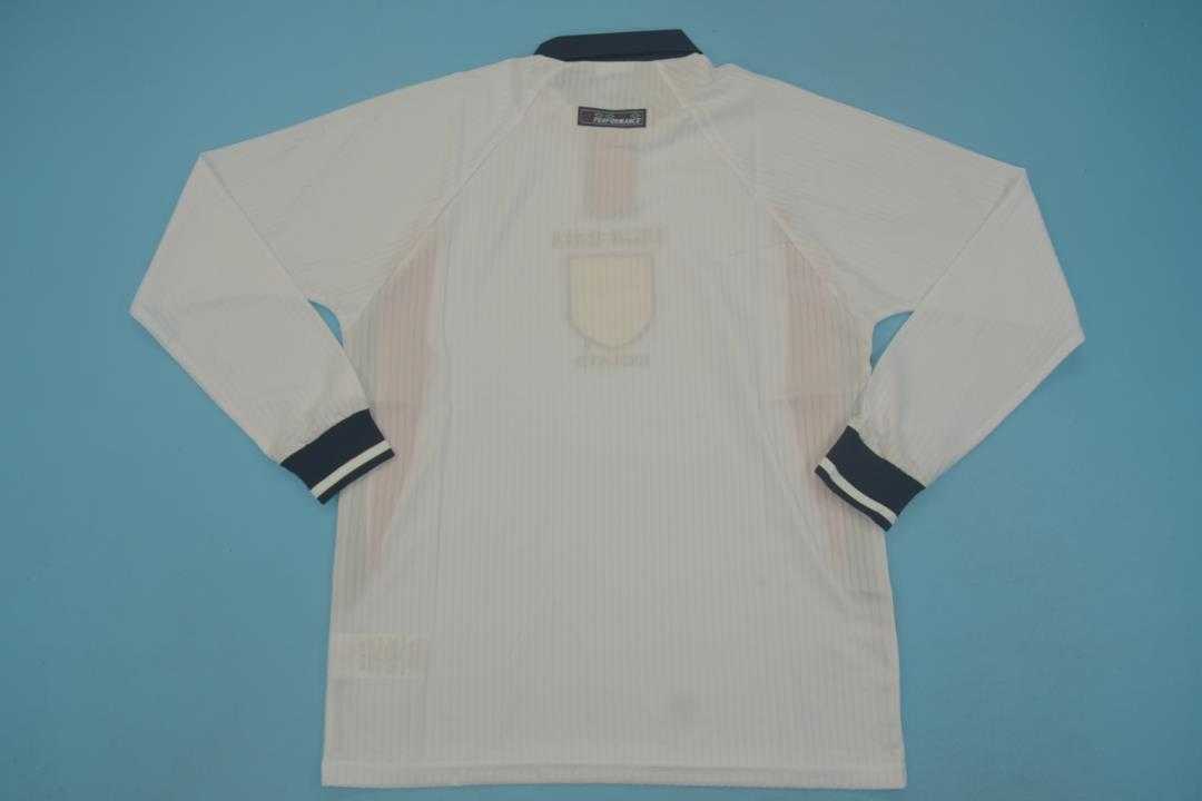 AAA(Thailand) England 1998 Home Retro Soccer Jersey(L/S)