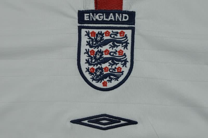 AAA(Thailand) England 2004 Home Long Sleeve Retro Soccer Jersey