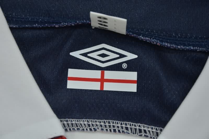 AAA(Thailand) England 2004 Home Long Sleeve Retro Soccer Jersey