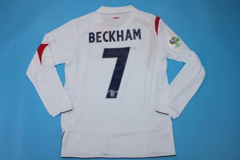 AAA(Thailand) England 2006 Home Retro Soccer Jersey(L/S)