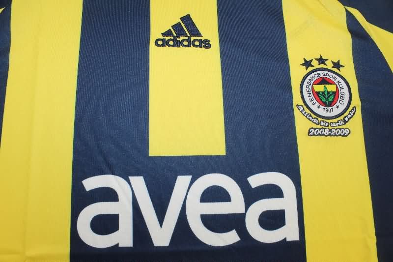 AAA(Thailand) Fenerbahce 2008/09 Home Retro Soccer Jersey
