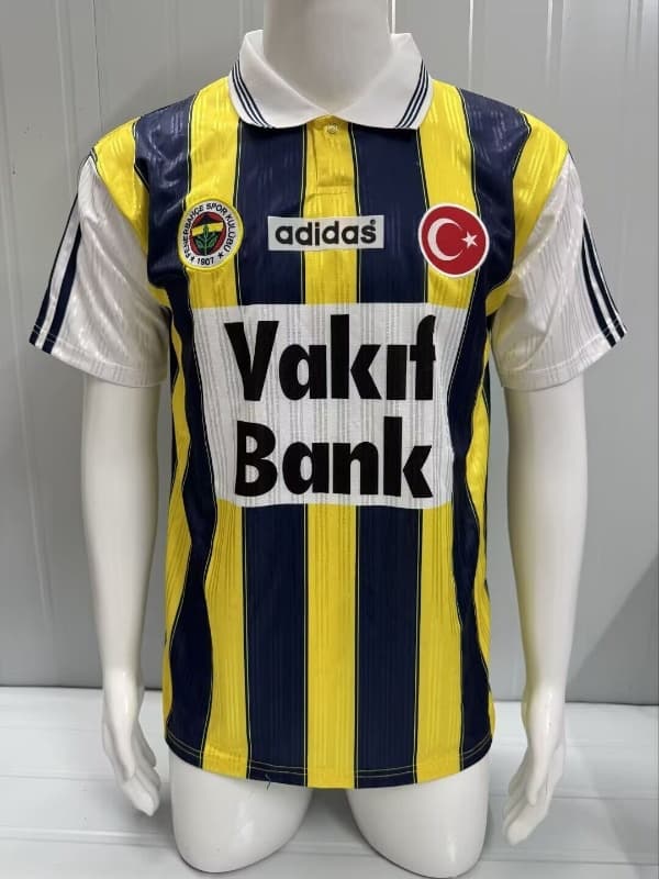 AAA(Thailand) Fenerbahce 1996/97 Home Retro Soccer Jersey
