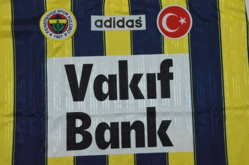 AAA(Thailand) Fenerbahce 1996/97 Home Retro Soccer Jersey