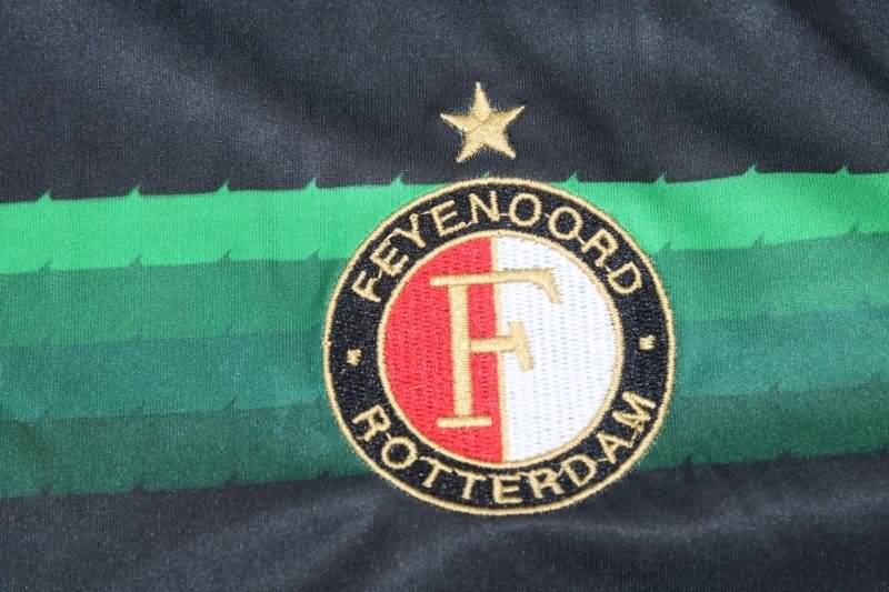 AAA(Thailand) Feyenoord 2017/18 Away Retro Leaflet Soccer Jersey