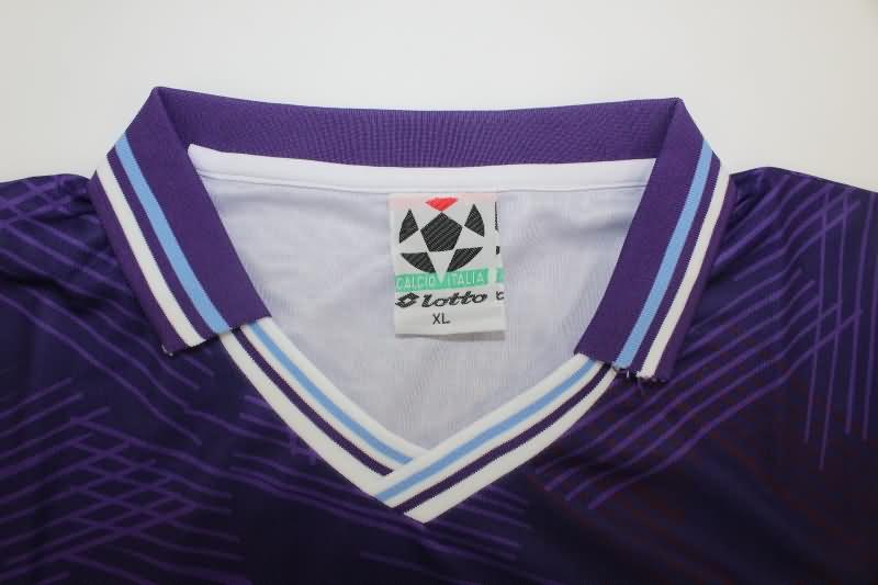 AAA(Thailand) Fiorentina 1992/93 Home Long Sleeve Retro Soccer Jersey