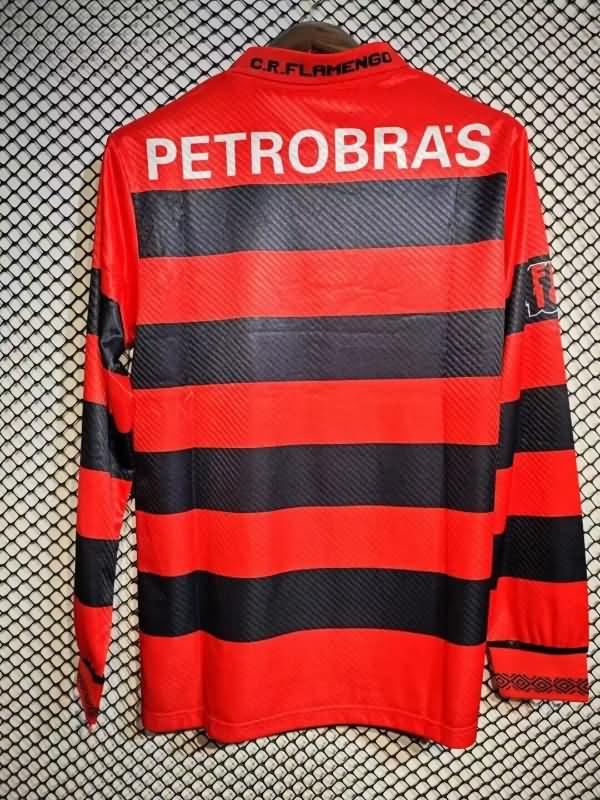 AAA(Thailand) Flamengo 1992/93 Home Retro Long Sleeve Soccer Jersey