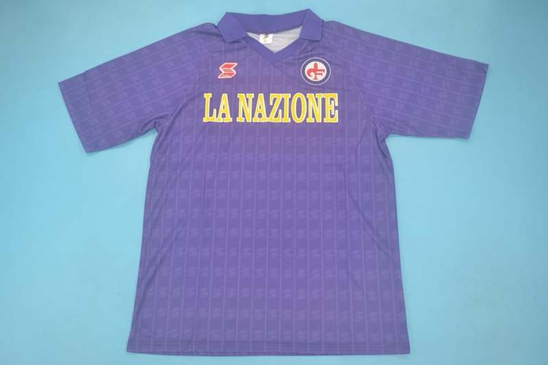 AAA(Thailand) Fiorentina 1989/90 Home Retro Soccer Jersey