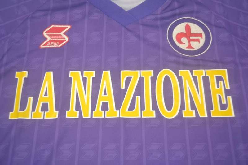 AAA(Thailand) Fiorentina 1989/90 Home Retro Soccer Jersey