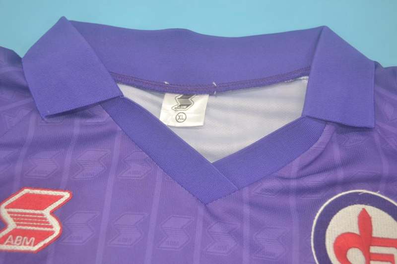 AAA(Thailand) Fiorentina 1989/90 Home Retro Soccer Jersey