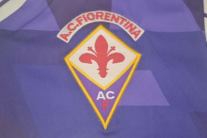 AAA(Thailand) Fiorentina 1991/92 Away Retro Soccer Jersey