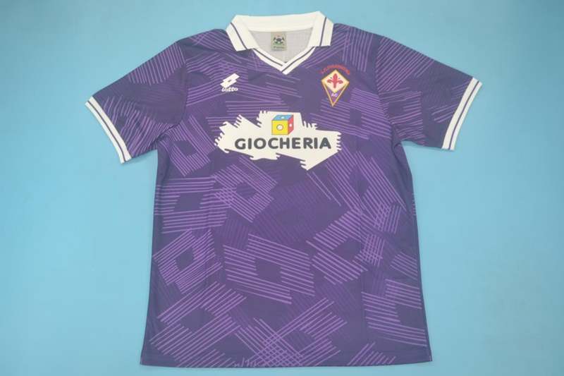 AAA(Thailand) Fiorentina 1991/92 Home Retro Soccer Jersey